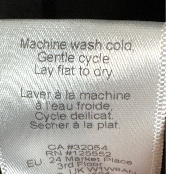 Dolan Anthropologie Womens Peplum Top Black Rayon Baby Doll Size S Boho Coastal - Picture 8 of 8